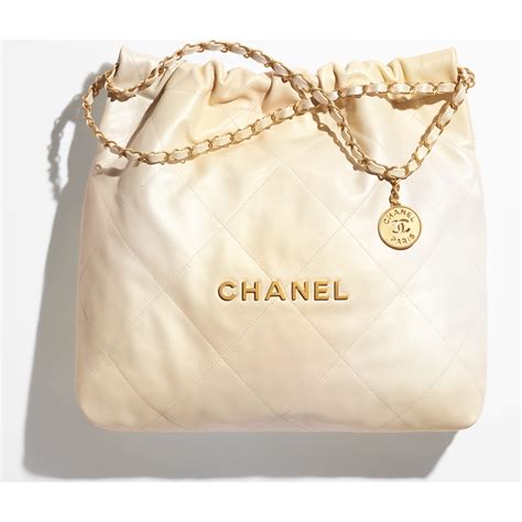 chanel beige medallion tote|chanel 22 small size.